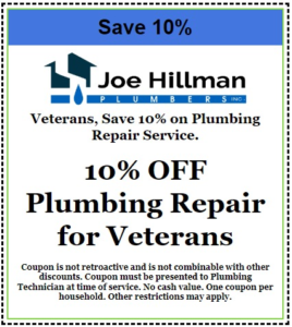 Veterans Save 10 on Plumbing